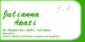 julianna apati business card